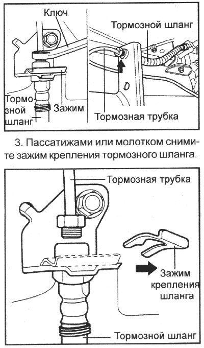 Тормозные трубки — снятие и установка (Хендай Гетц 2002-2011: Шасси ...