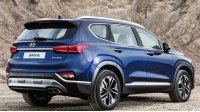 Hyundai Santa Fe IV, вид сзади
