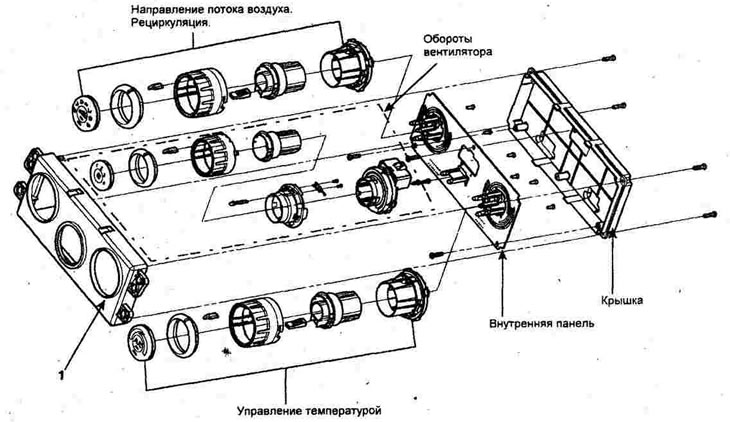 Панель управления (ручное управление) (Хендай Туссан 1 2005-2010: Кузов ...