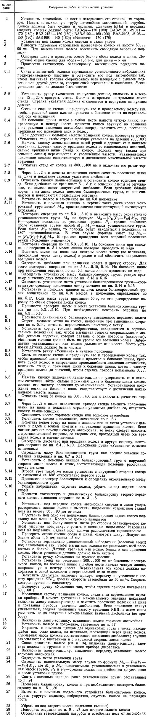 8. Технология балансировки колес без их…