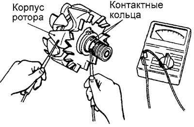 С помощью омметра проверьте отсутствие…