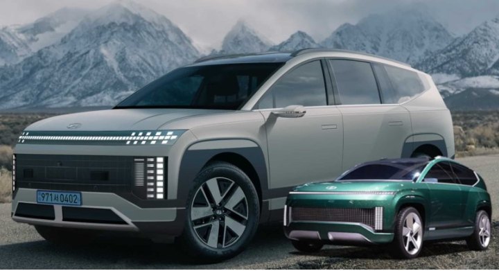 Слева рендер Ioniq 9 – справа концепт…