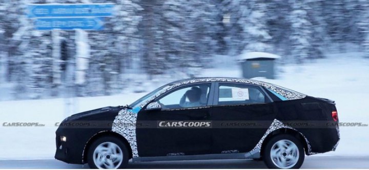 Компания Hyundai вывела на тесты седан Solaris нового поколения