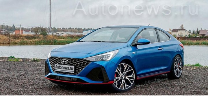 Фоторендеры Hyundai Solaris в кузове купе появились в Сети