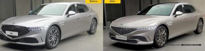 Слева – актуальный Genesis G90, справа…