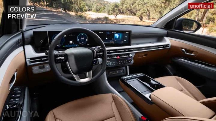 Спекулятивный рендер интерьера нового поколения Hyundai Tucson