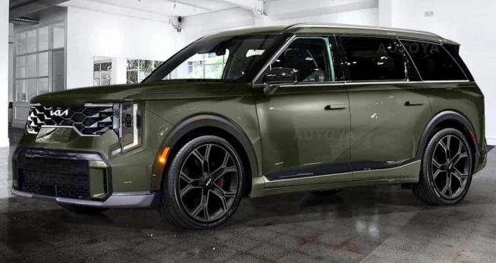 Рендер Kia Telluride 2 поколения в…