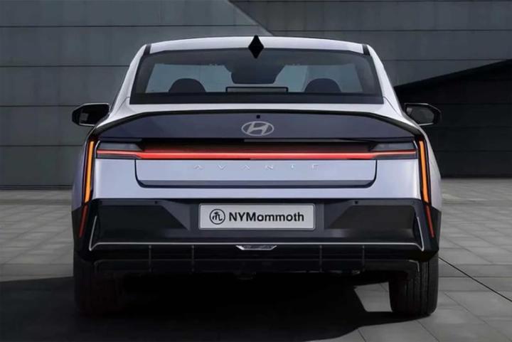 Рендер кормы 8 поколения Hyundai Avante