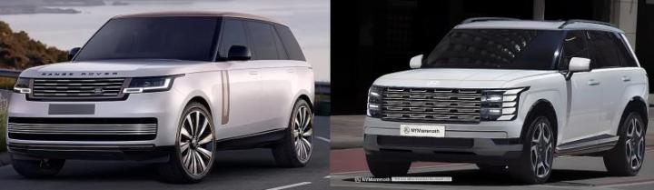 Слева – Range Rover, справа – рендер…