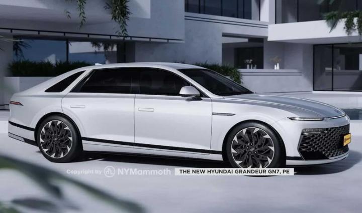Обновленный роскошный седан Hyundai Grandeur показан на рендерах