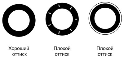 Нанесите на рабочую поверхность клапана свинцовый сурик, затем прижмите к ней…