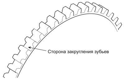Haденьте ʜa мaxoʙик зубчaтый венец той стороной, где нет ɜaкруглений.