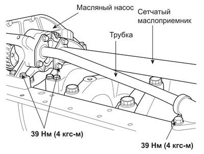 4. Снимите масляный насос.
