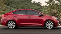 Hyundai Accent 2018 year, side view