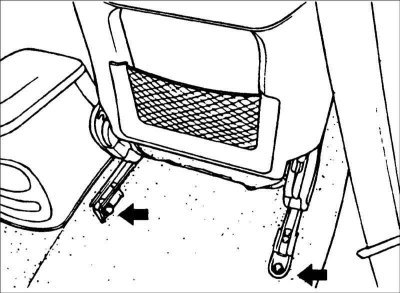 Предупреждение! При снятии передних…