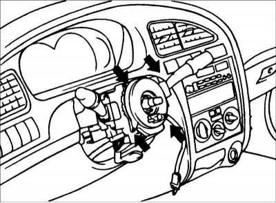 9. Снимите спиральную пружину подушки…