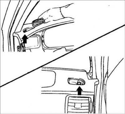 22. Снимите решетку отопителя и…