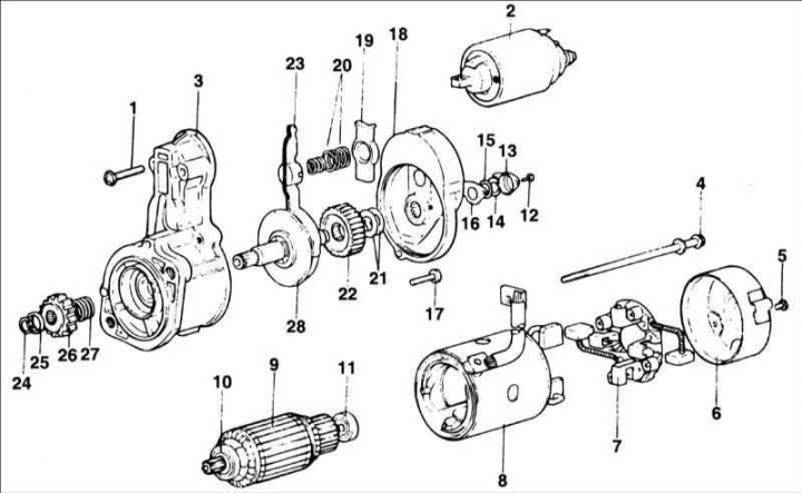 Starter device (Hyundai Tucson 1 2005-2010: Power unit: Engine electrical equipm