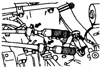 5. Снимите шплинты и зажимы (со стороны…