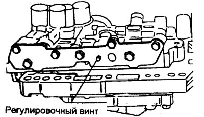 7. Поверните регулировочный винт…
