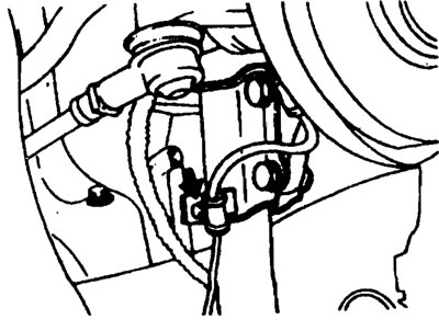 3. Отсоедините тормозной шланг и…