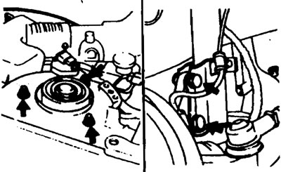 Подвяжите тормозной шланг, тормозную…