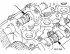 Cylinder head — disassembly (1.6 and 1.8 liter engines)
