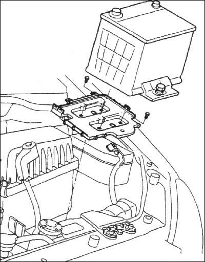 1. Снимите аккумуляторную батарею.