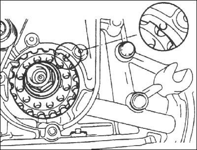4. Совместите установочную метку (А) на…