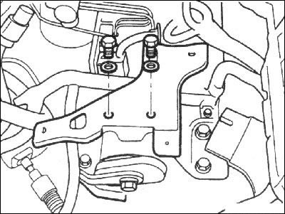 3. Снимите кронштейн крепления корпуса…
