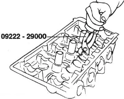 Note: Do not reuse the valve stem seal.