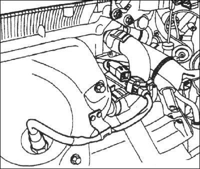 1. Отсоедините разъем от датчика…