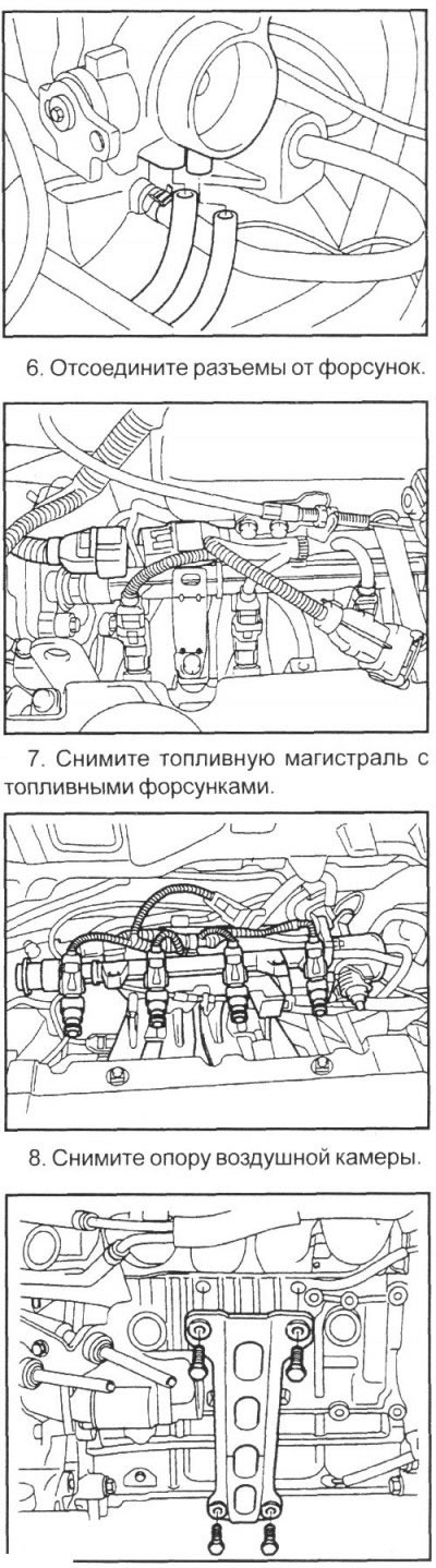 5. Отсоедините шланги охлаждающей…