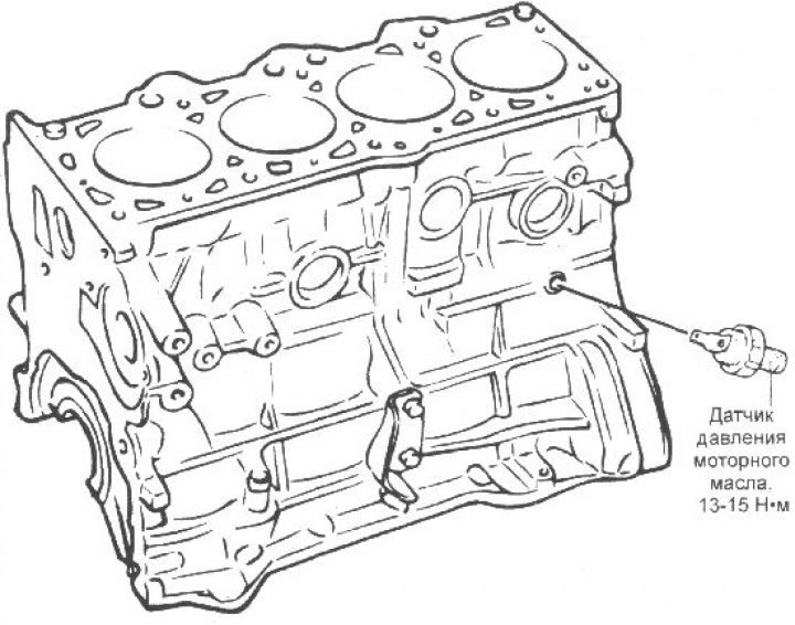 Где находится 1 цилиндр на двигателе Cylinder block - removal and inspection (Hyundai Getz 2002-2011: Power unit: Eng