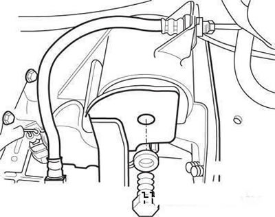 Болт крепления упругой опоры коробки…