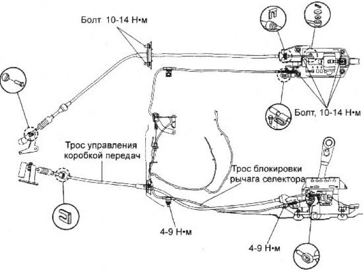 d. Проверьте, что трос управления…
