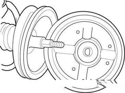 Установка верхней опорной чашки пружины