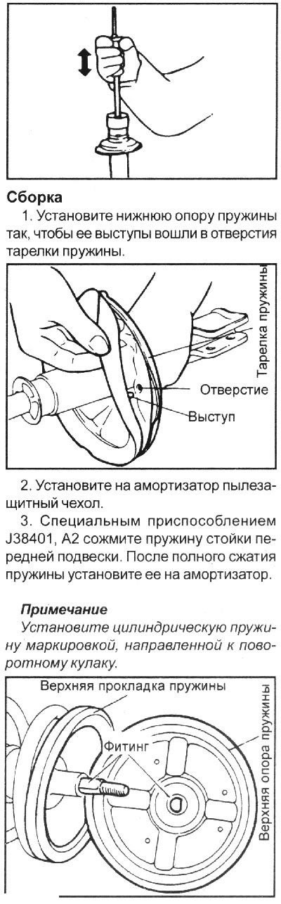 c. убедитесь, что при перемещении штока…