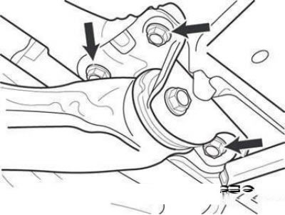 Болты кронштейна крепления торсионной…