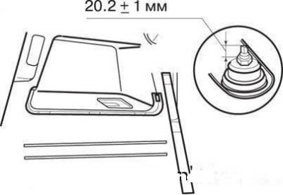 Затяжка гайки верхнего крепления…