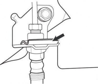 Держатель крепления тормозного шланга