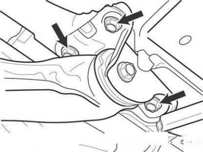 Болты крепления кронштейна балки…