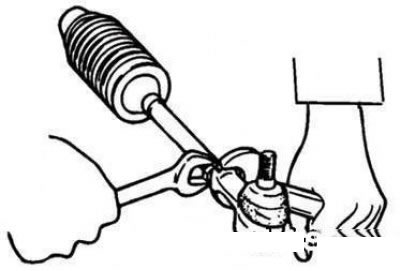 Снятие наконечника рулевой тяги