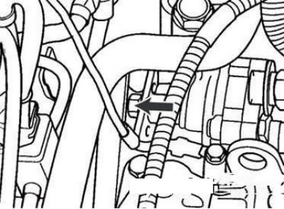 Болт натяжения ремня привода насоса…