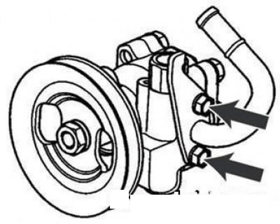 Болты крепления всасывающего патрубка