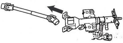 Отсоединение нижнего вала от узла…