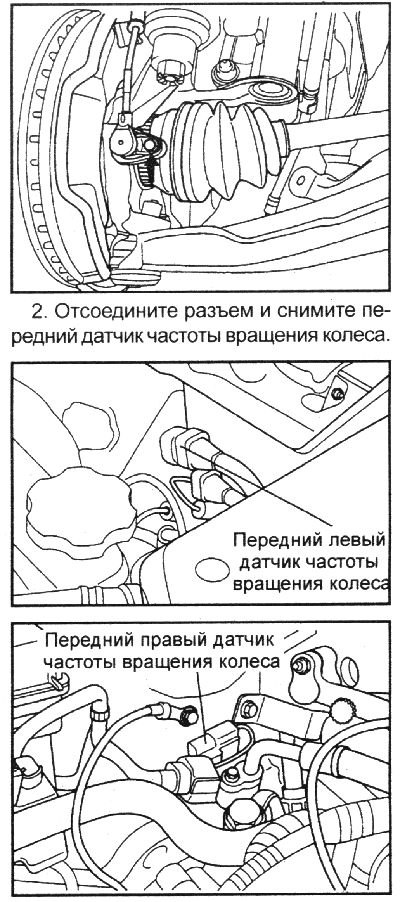 1. Выверните болт крепления переднего…