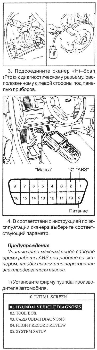 Прокачка гидравлической системы привода тормозов с использованием ...