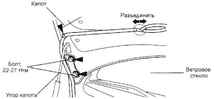 1. Отсоедините шланг омывателя…
