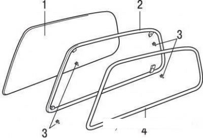 Неподвижное боковое стекло: 1 – боковое…